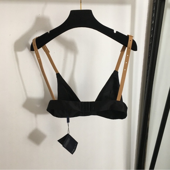 Prada Black Tank Top with Tan Straps - Picture 2 of 9